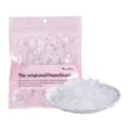 Clear elastic hair ties for kids, high elasticity small rubber bands daily hair accessories. - Pink Packaged / Clear