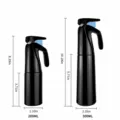 Schwarze Hochdruck Dauer Sprühflasche leer feiner Nebel Friseur Desinfektion Flasche - Schwarz-300ML