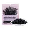Black small hair rubber bands high elasticity disposable hair ties for daily styling - Pink Packaged / Black