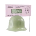 Cuffia per mèches in silicone verde con ago in metallo per acconciatura professionale - Verde + Ago in Acciaio