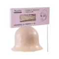 Cuffia per mèches in silicone con ago metallico spessa cappello colorazione capelli salone - Giallo Terra + Ago in Acciaio