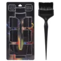 Set de pinceles de tinte de pelo negros de plástico con cabezales intercambiables - Mango Negro Cerdas Negras