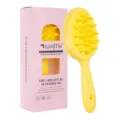 Jelly-colored scalp massage hair brush in pink box, plastic shampoo brush with cone bristles. - Yellow Double-Sided Shampoo Brush