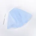 Cuffia per meches in silicone con uncino per tintura capelli strumento parrucchiere - Blu + Ago in Acciaio
