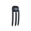 Insert de volume de cheveux noir outil de coiffure de racine pour coiffure haute 1pc - Style Couleur Unie (25.YT146) / S / Noir
