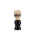 Blaireau de rasage professionnel pour hommes avec manche noir et poils denses et doux. - Noir