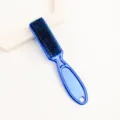 Spazzola da barbiere professionale per dissolvenza spazzola morbida per pulizia capelli. - Blu Galvanizzato