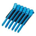 Professionele blauwe aluminium haarwortel styling eendebek klemmen set van 6 st - Set van 6 / Blauw