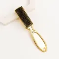 Spazzola per capelli con manico dorato e setole nere strumento di styling per salone - placcatura in oro