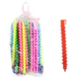 Colorful plastic spiral hair curlers set DIY styling rollers for women long short hair - Screw Rod - Small Hollow