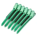 Groene haarwortel volume clips van metaal eendebek haar sectie styling klemmen set - Set van 6 / Groen