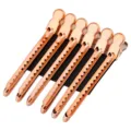 Set van 6 roségouden metalen haarspelden eendebek clips voor haarstyling en wortelvolume. - Set van 6 / Roségoud
