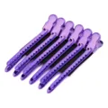 Paarse aluminium haarwortel clips set, eendebek styling clips voor haarvolume en golven. - Set van 6 / Paars