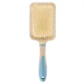 Ampia spazzola per capelli con cuscino d'aria e perni in nylon, variante paglia di grano. - Giallo