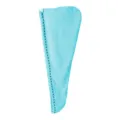 Cuffia asciugacapelli in microfibra blu, morbido asciugamano assorbente per asciugatura rapida. - Blu