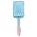 Spazzola per capelli piatta color caramella con cuscino d'aria e setole in nylon per la cura. - Blu