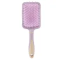 Spazzola per capelli piatta e larga color caramella con cuscino d'aria e setole in nylon. - Viola