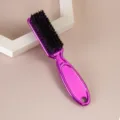 Spazzola per capelli con setole morbide viola per styling da salone e pulizia barbiere. - Rosso rosa galvanizzato