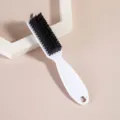 Spazzola per capelli con setole morbide e manico bianco, variante per barbiere. - Manico Bianco Setole Nere