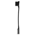 Black double-ended edge brush multifunctional hair styling tool for eyebrows and baby hair. - Black