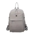 Korean style multi-layer nylon backpack casual lightweight versatile shoulder bag for women - Gray