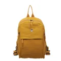 Yellow nylon casual multi-layer daypack, stylish small backpack in yellow colors - Yellow