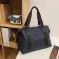 Large capacity travel duffel bag for women, lightweight luggage bag for short trips. - Dark Blue