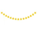 Gold glitter star garland banner for wedding birthday party decoration hanging decor. - Pentagram / Gold