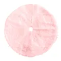Pink fluffy Christmas tree skirt 122cm soft plush holiday home party winter decoration - Diameter 122CM / Pink