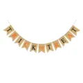 Halloween burlap banner party decoration with Trick or Treat letters for holiday events. - DFH022 Trick or Treat Bunting