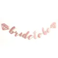 Roségold Glitzer Bride to Be Banner, Junggesellinnenabschied Party Deko Wimpelkette. - Diamant BRIDE TO BE Diamant (Roségold)