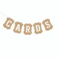 Ghirlanda di carta kraft CARDS striscione matrimonio festa decorazione appesa foto - Marrone