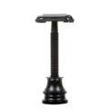 Classic black safety razor with stand, twist-to-open double edge manual men facial shaver. - Black