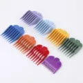 Bunte haarschneidemaschine aufstechkämme set 8 größen professionelle friseur zubehör - 8-Teiliges Set (Zufällige Farbe) / PCV-Ständer + PVC-Farbbox
