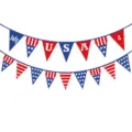 4th of July patriotic pennant banner red white blue star striped party hanging decorations - Combination DFI035+DFI036