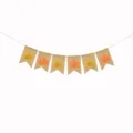 Fall Thanksgiving burlap banner maple leaf garland swallowtail flags party hanging decor. - DFB02 Maple Leaf Burlap Swallowtail Banner