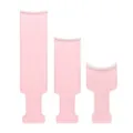 Set di palette per meches in plastica rosa, strumenti professionali per colorare i capelli. - Set di 3 pezzi / Rosa chiaro