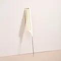 Pratico pettine da parrucchiere professionale in plastica con punta in metallo per mèches. - Bianco
