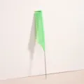 Pettine per capelli verde in plastica con coda in metallo per mèches da salone e cura professionale. - Verde