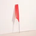 Pettine a coda in plastica rossa per acconciature, strumento professionale da salone. - Rosso anguria