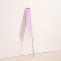 Pettine a coda professionale in metallo e plastica viola chiaro per acconciature e meches. - Viola Caramello