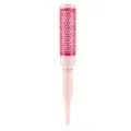 Spazzola per capelli rotonda rosa in ceramica con manico a punta per piega e styling professionale. - Stile 34 Floreale Rosa / Rosa