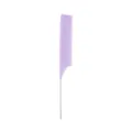 Light purple hair pintail comb styling comb for hair salon and daily home hair parting use. - Candy Purple