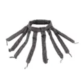 Fascia arricciacapelli polpo senza calore grigio scuro, bigodino trapuntato per dormire donna. - Versione Capelli Lunghi / Nero
