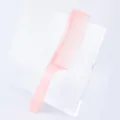 Pettine da taglio per capelli in plastica rosa, pettine piatto da salone con manico curvo. - Rosa Caramello