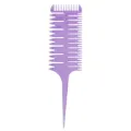 Pettine per colorazione capelli viola professionale per meches salone acconciatura - Viola