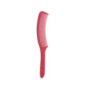 Pettine per tagli di capelli a S rosso da uomo, strumento di styling per parrucchieri curvo - Grigio