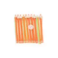 Professional hair perm rods set, orange and green salon hair curling tools in clear pack. - Size 1 (Pack of 10)