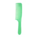 Green plastic hair comb for men barber salon styling flat top hair cutting tool variant. - Green