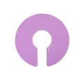 Capa de corte de pelo de silicona violeta impermeable chal de peluquería cuello ajustable - Púrpura